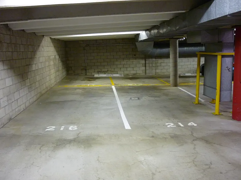 Another view of the four parking spaces for this unit.