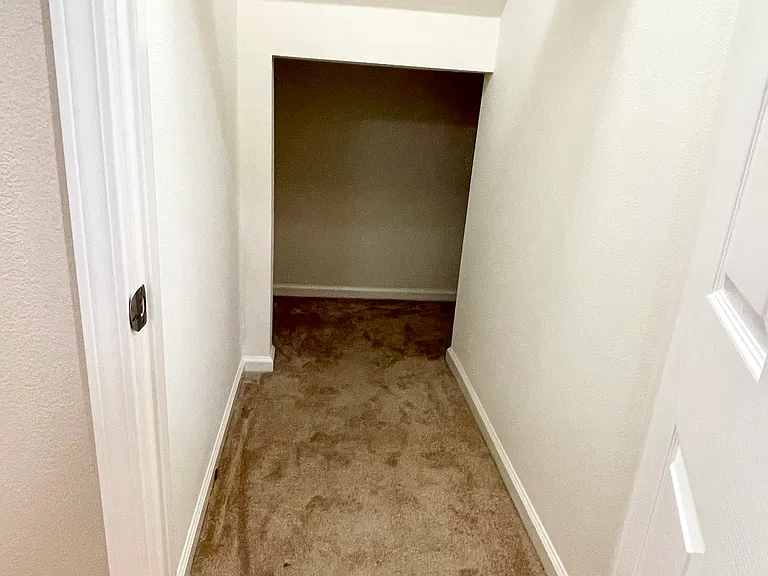 Spacious entry closet!