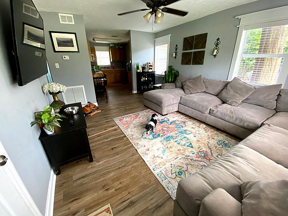 Living Room and Kitchen behind it. Master Bedroom to the right of Kitchen.