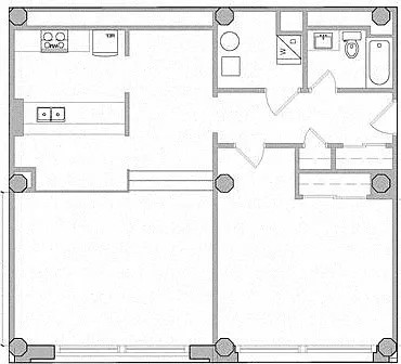 Floor plan CLOV - F1-1000