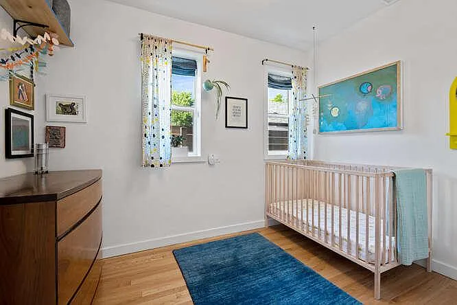 Smaller of two bedrooms.