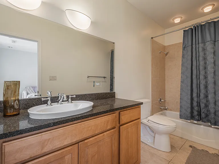 First-floor full bathroom.