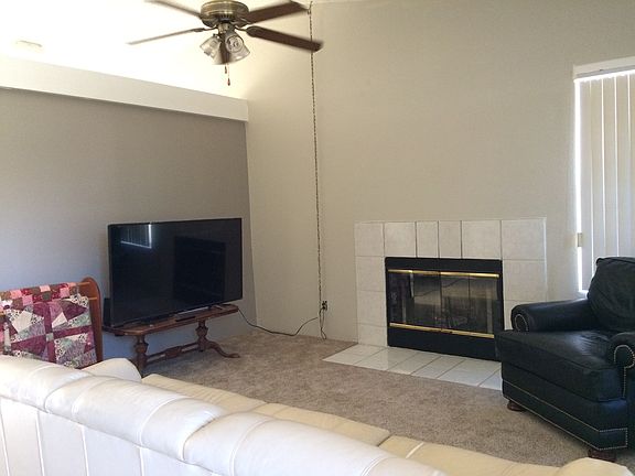 Cozy living room with fireplace