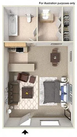Floor plan Studio