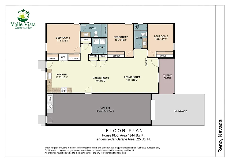 3 bed, 1344 sqft, $2,700 — Photo 2