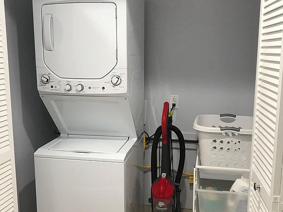 Washer/Dryer in large closet in unit