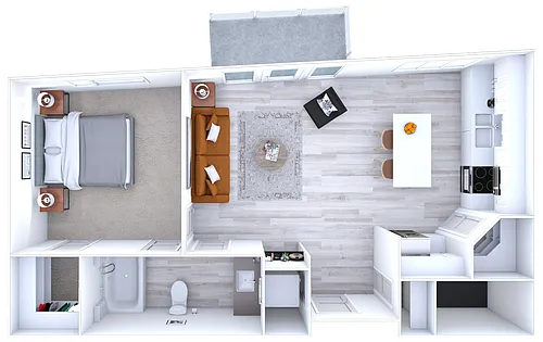 Floor plan The Pure 1x1