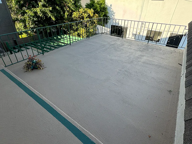 Rooftop patio off master bedroom