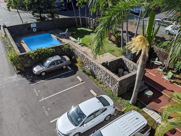 pool and BBQ area