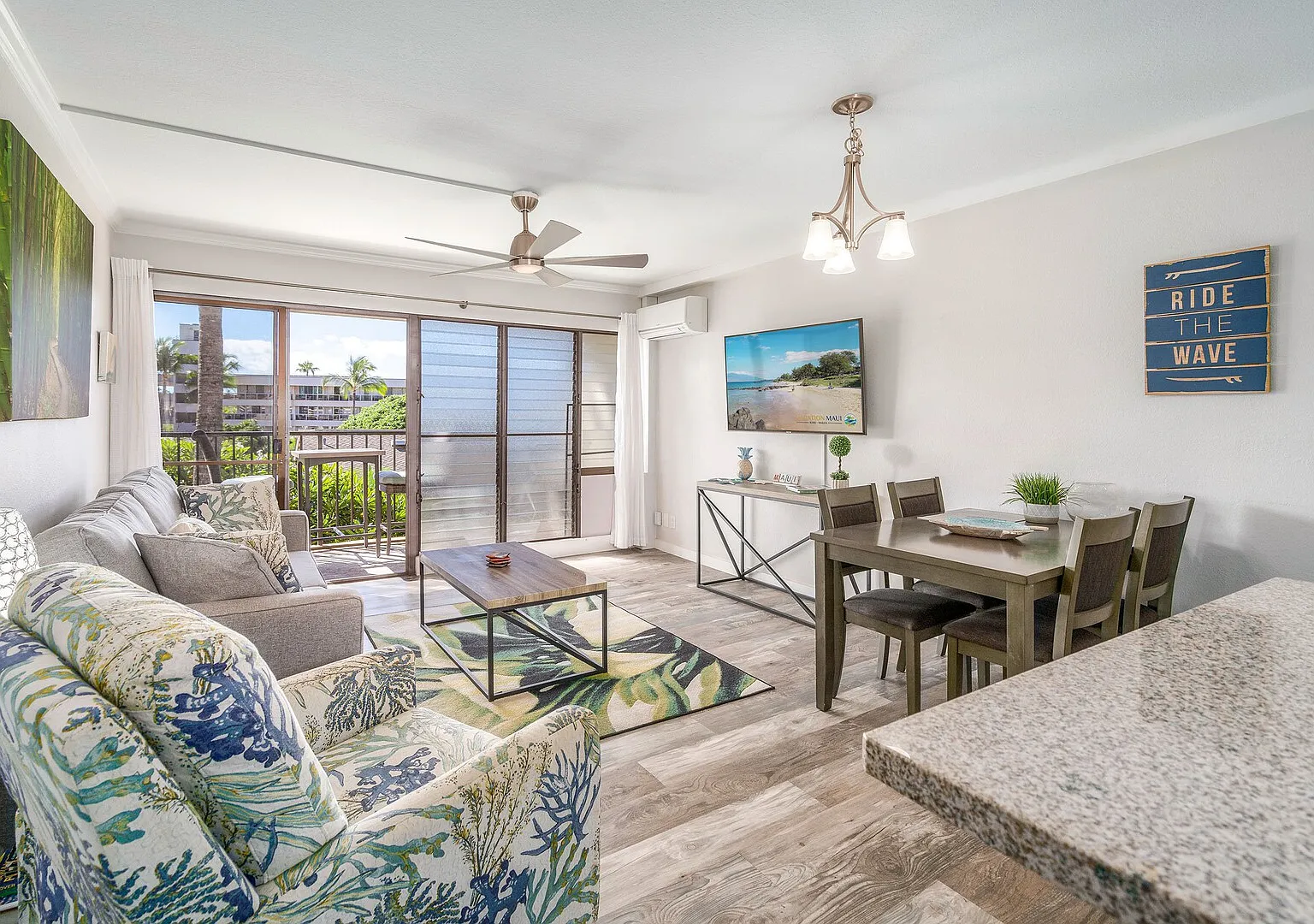 Kihei Akahi C-411 - Modern Top to Bottom Remodel, Split-AC, across — Photo 1