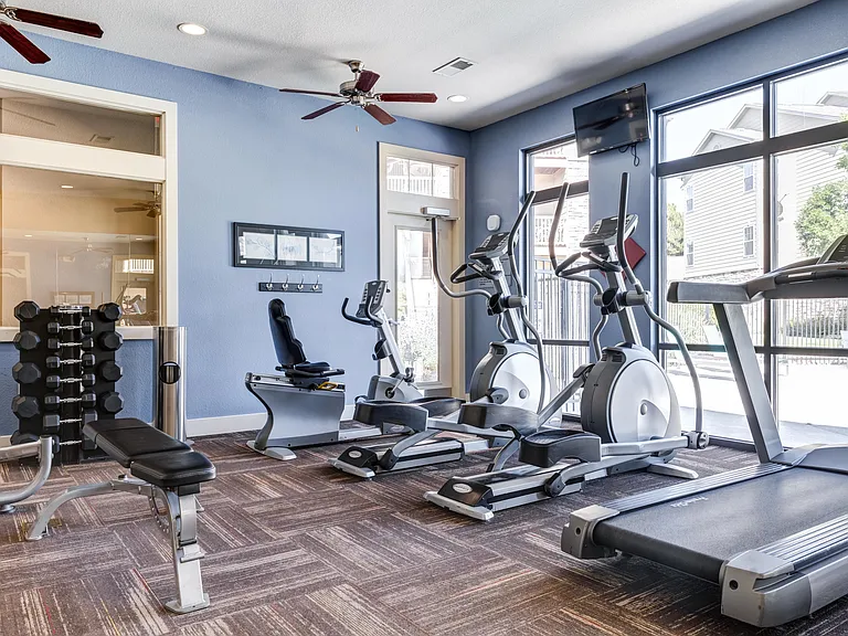 Get moving in our private gym