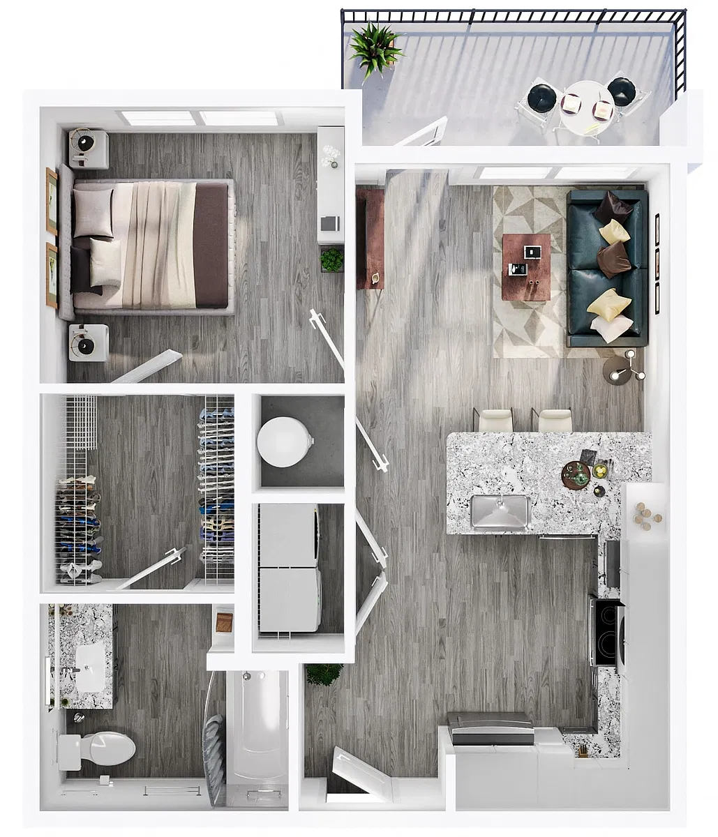 Floor plan A2-A