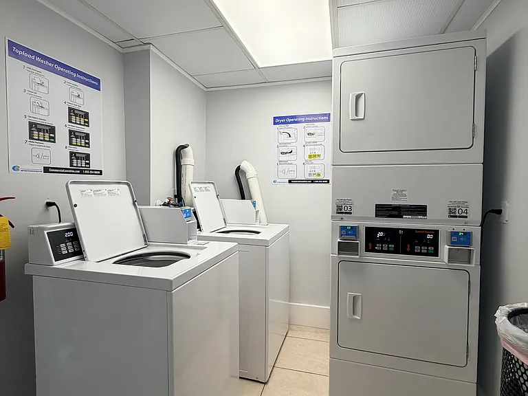 New machines in laundry rooms