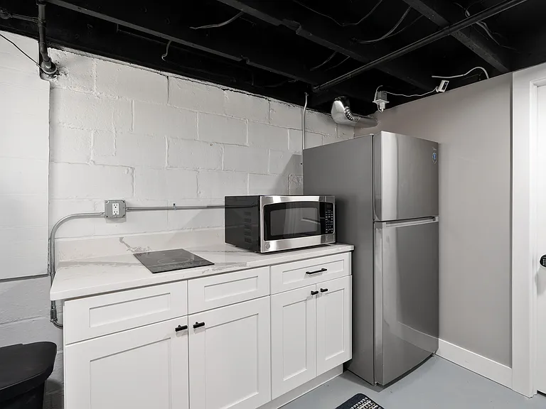 Basement kitchen, shared by Room #s 3 & 4.