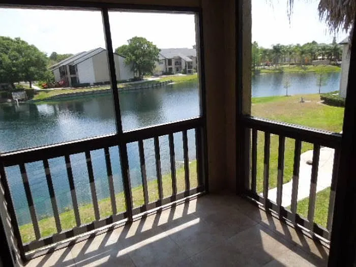 screened patio w/ storage