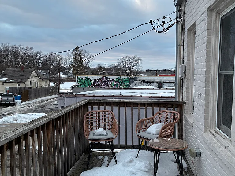 winter sky from patio