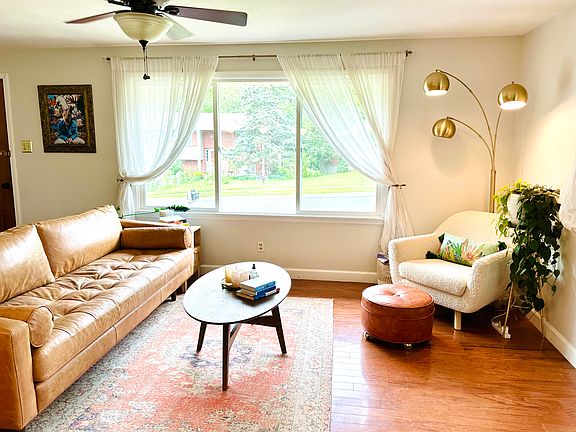 View into main living from kitchen