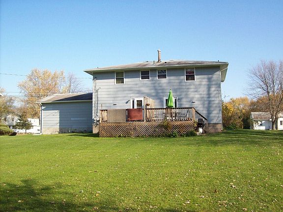 Rear of Duplex showing deck and large yard