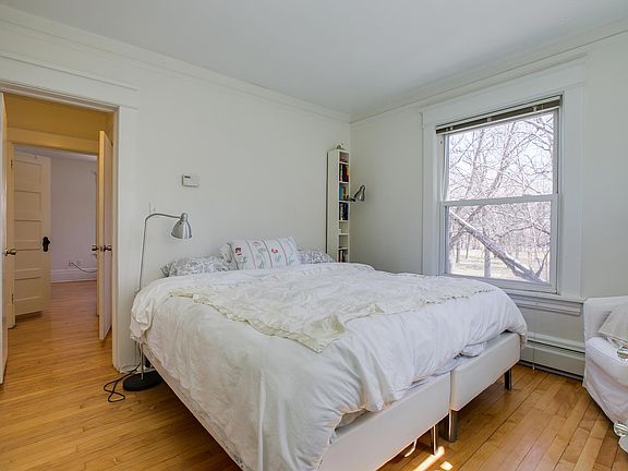 Bedroom with views of park