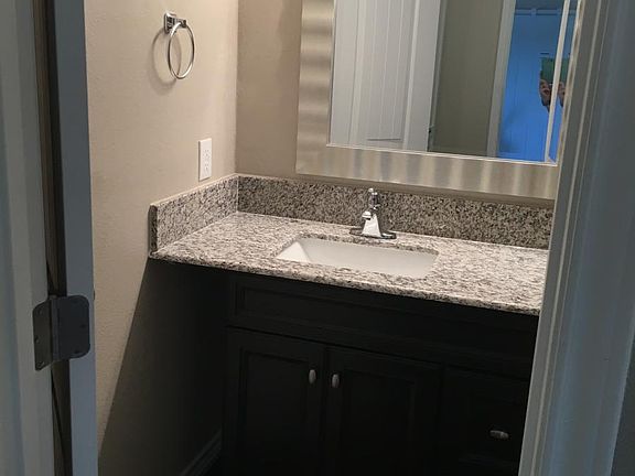 beautiful new vanity and mirror