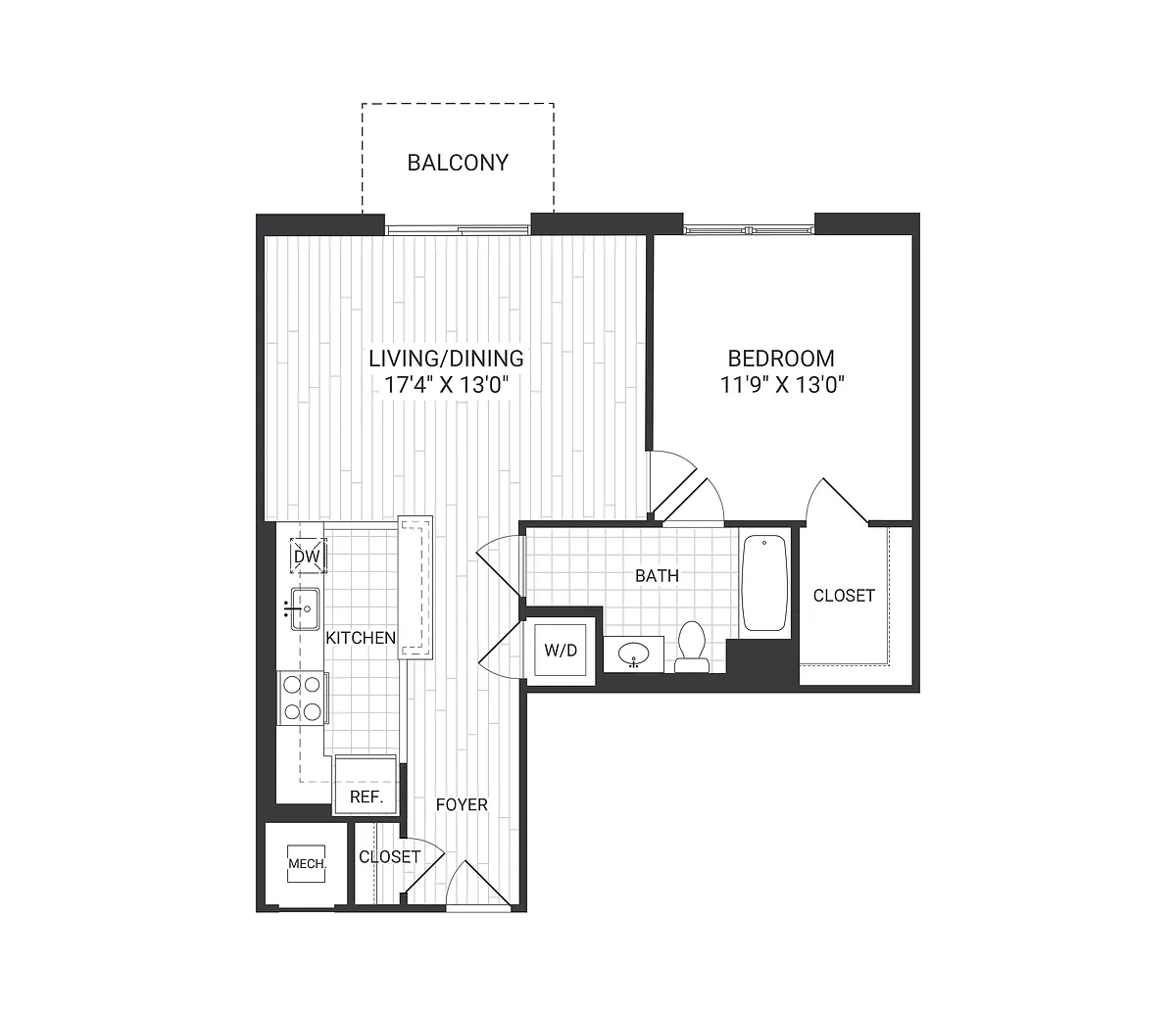 Floor plan Meridian - A2