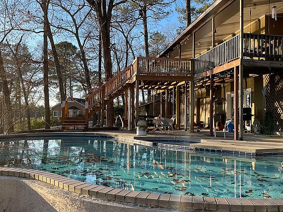 Built in pool view of the La