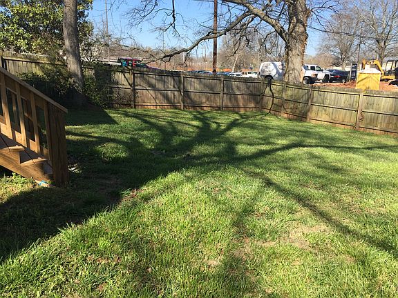 Backyard before patio added