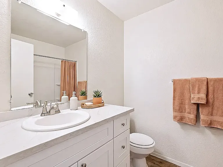 Renovated Bathroom at Camelot Apartments