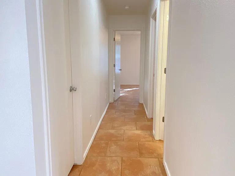 Tile floor throughout the house