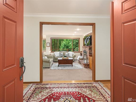 Welcoming double door entry.