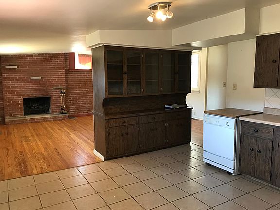 Kitchen into living room
