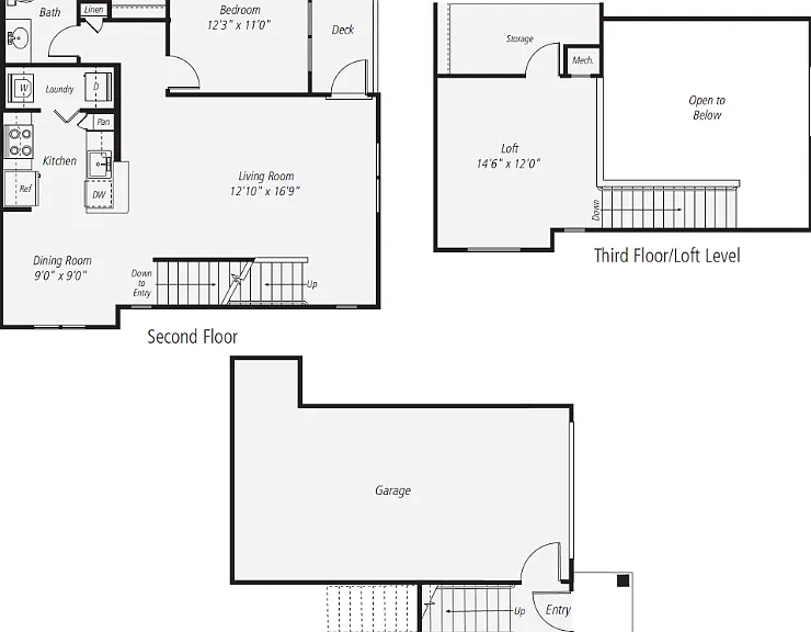 A4 - Loft+Garage Floorplan Diagram