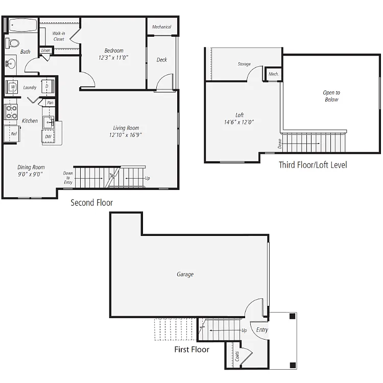 Floor plan A4 - Loft+Garage