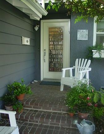 Welcome home - leaded glass front door