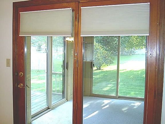 Three season sun porch faces east.