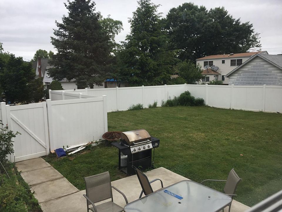 large fenced backyard