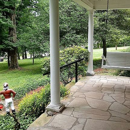 big front porch with columns