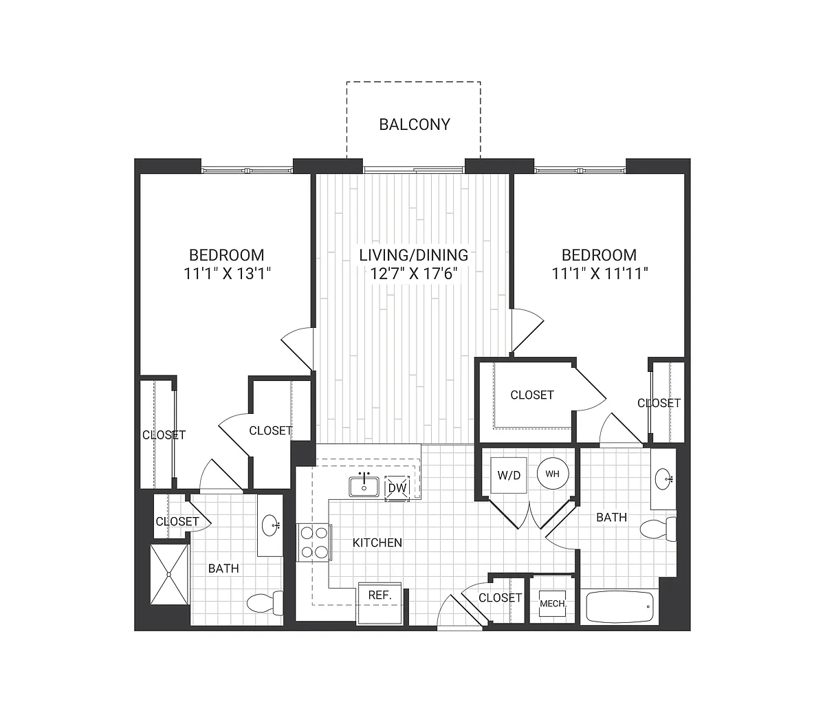 Floor plan Meridian - B1