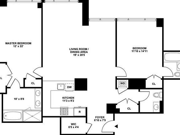 2nd image of 322 W 57th St APT 36P