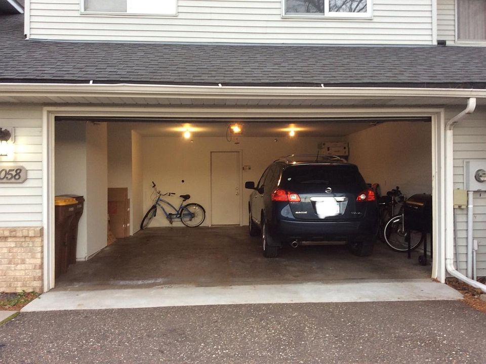 Two car garage with ample storage