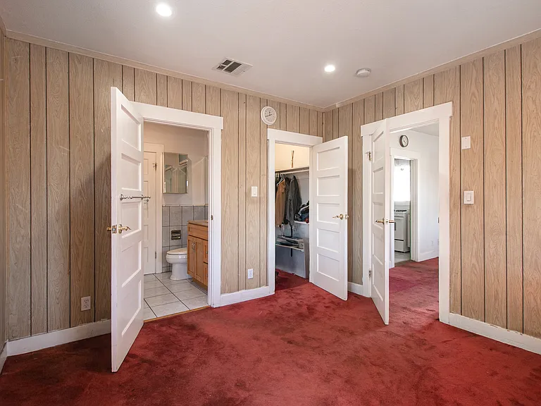 Bedroom 1; Closet and Bathroom