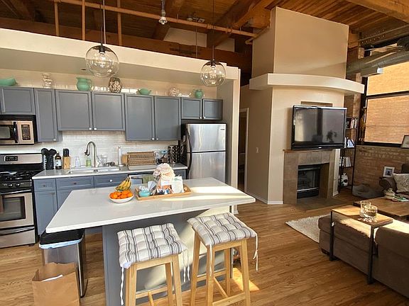 Kitchen and living room