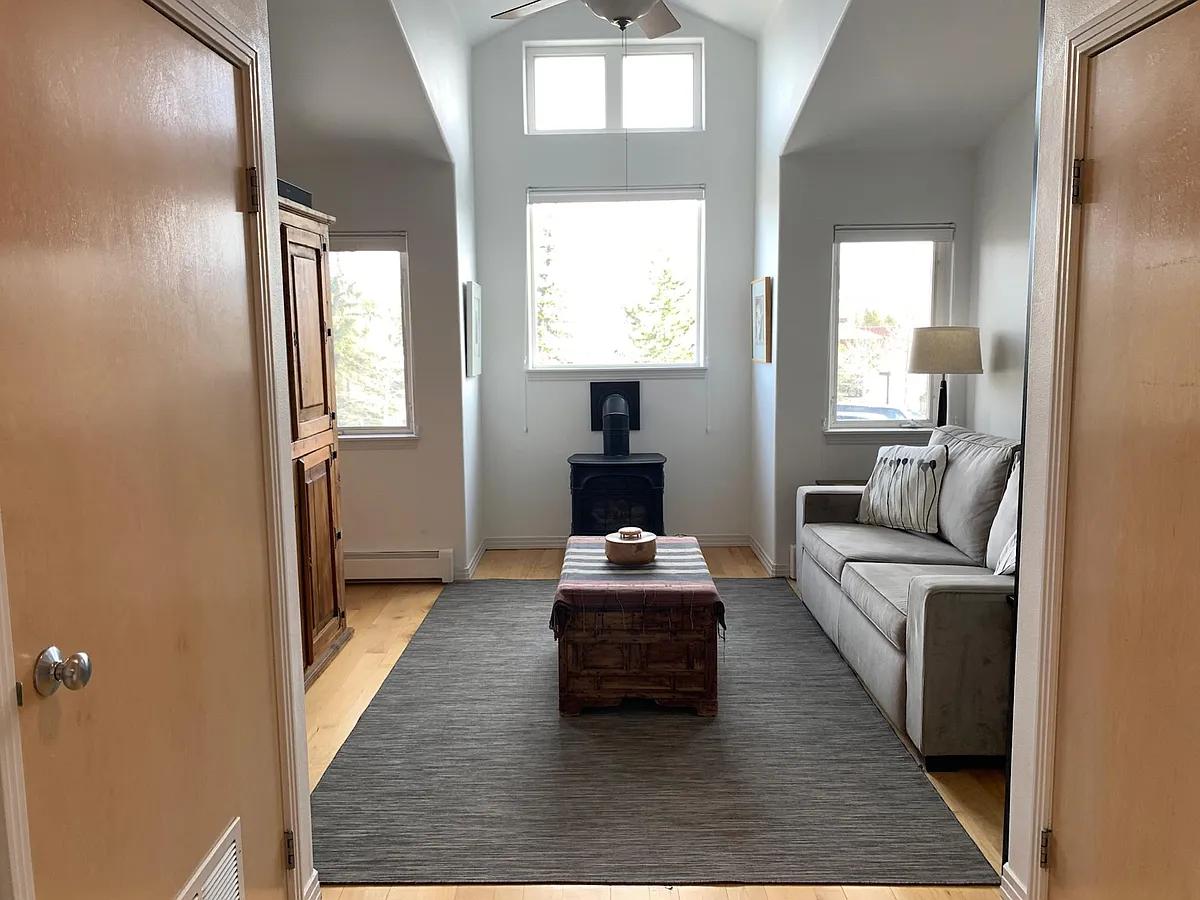 Washer and dryer behind door on left and half bath behind door to right... - 730 N Summit Blvd #205