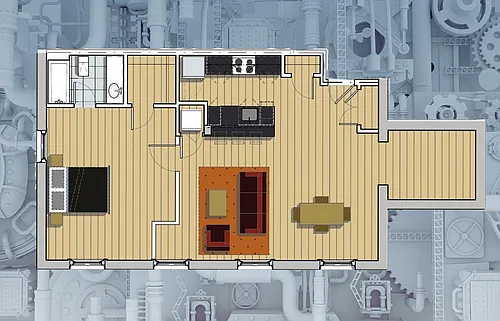 Floor plan 1X1
