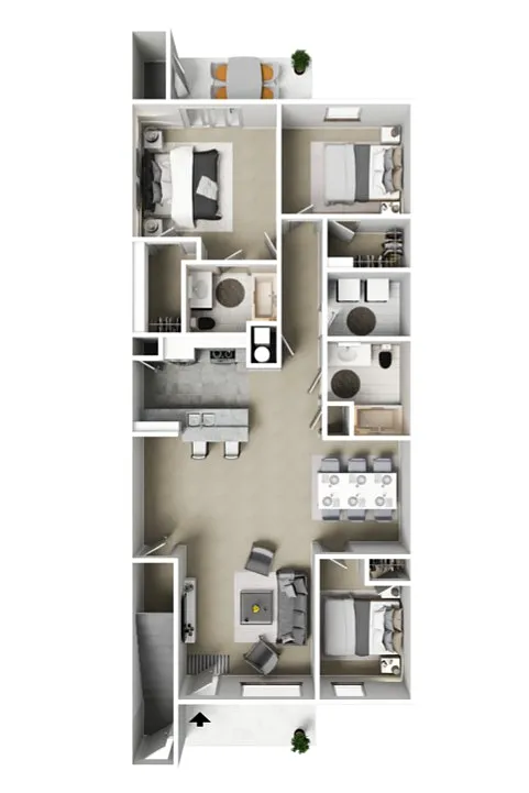 Floor plan 3 X 2