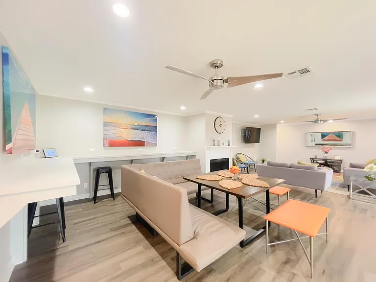 Our business desk area is perfect for working from home with high speed internet provided.