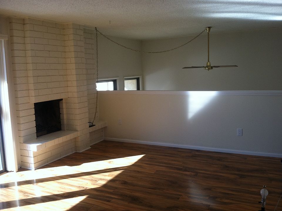 Master bedroom fireplace