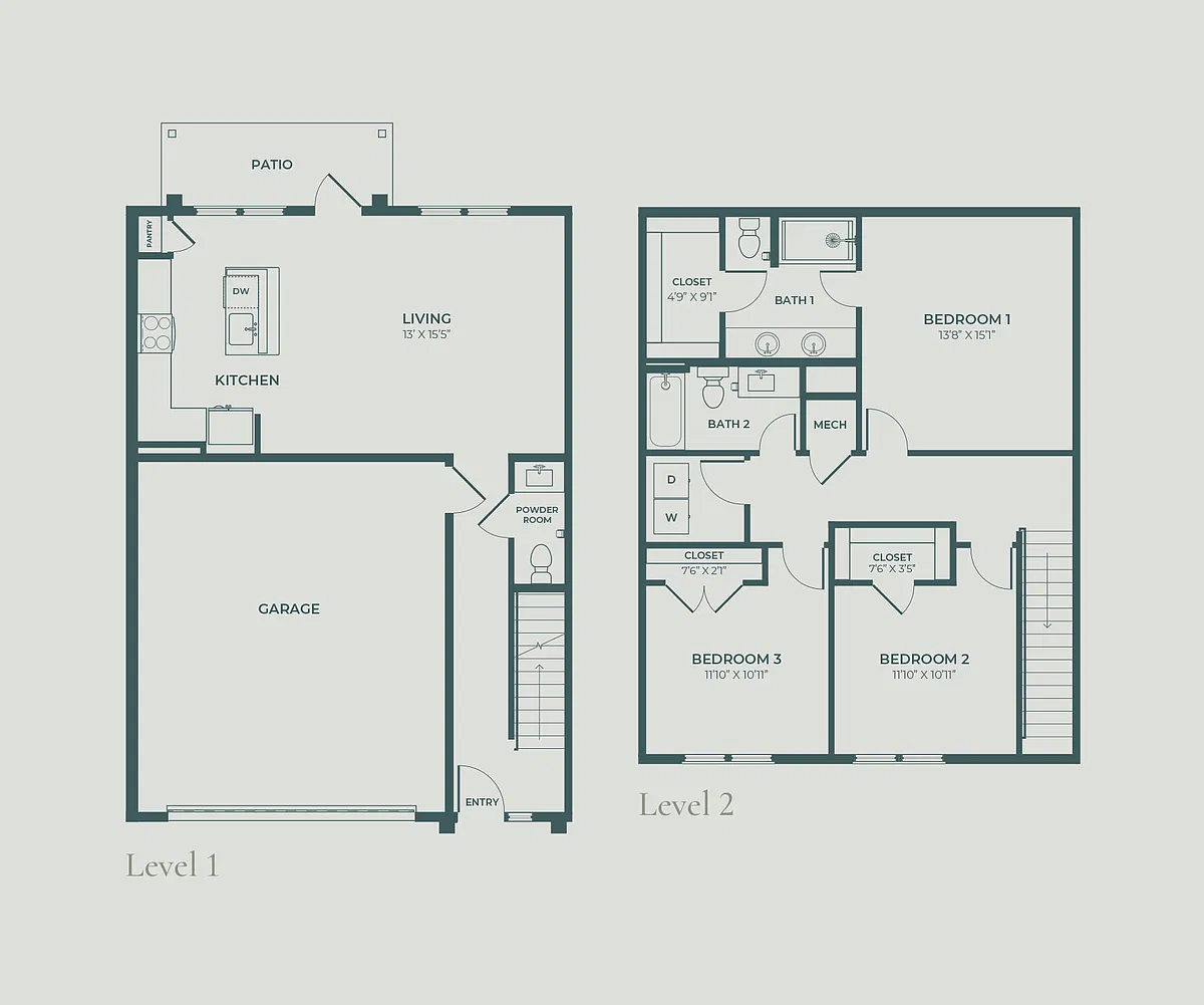 Floor plan TH-3B