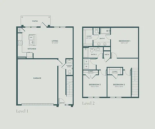 Floor plan TH-3B