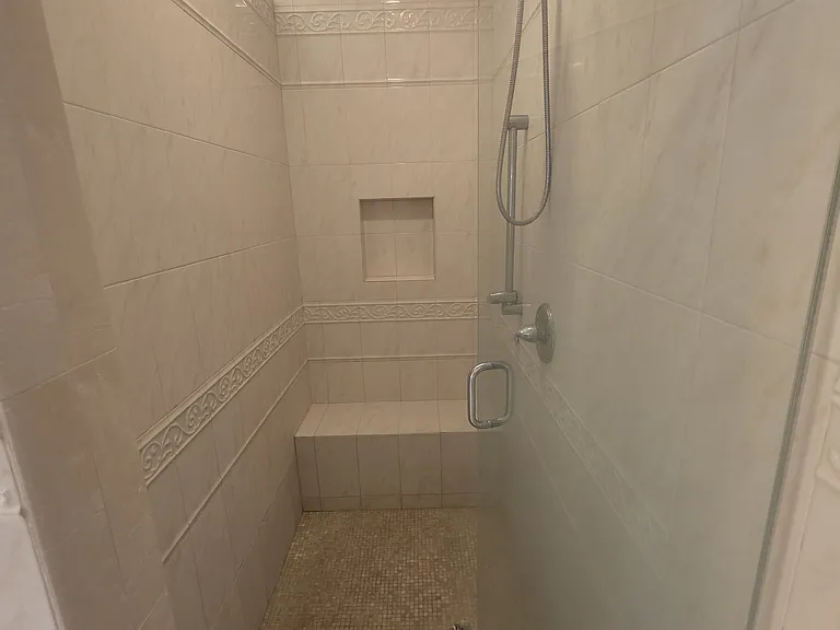 walk-in shower for master suite